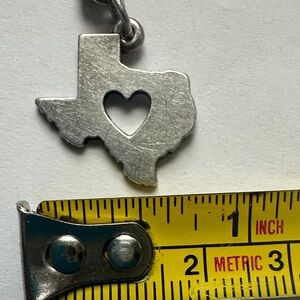 James Avery Silver Texas Heart Charm Retired